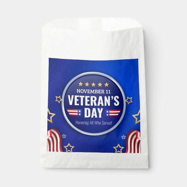 Veterans Day  Favor Bag (Front)