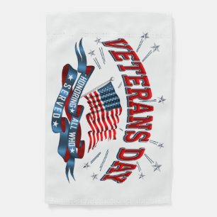 "Veteran's Day" Garden Flag