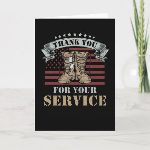 Veterans Day Gift Thank You for your service Card