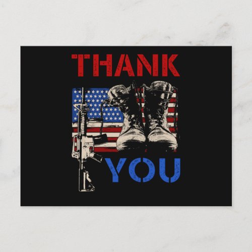 Veterans Day Gift Thank You Support Vetarens Postcard