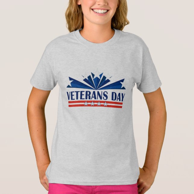 Veterans Day Girl  T-Shirt (Front)