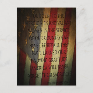 Veterans Day Harry S. Truman Postcard