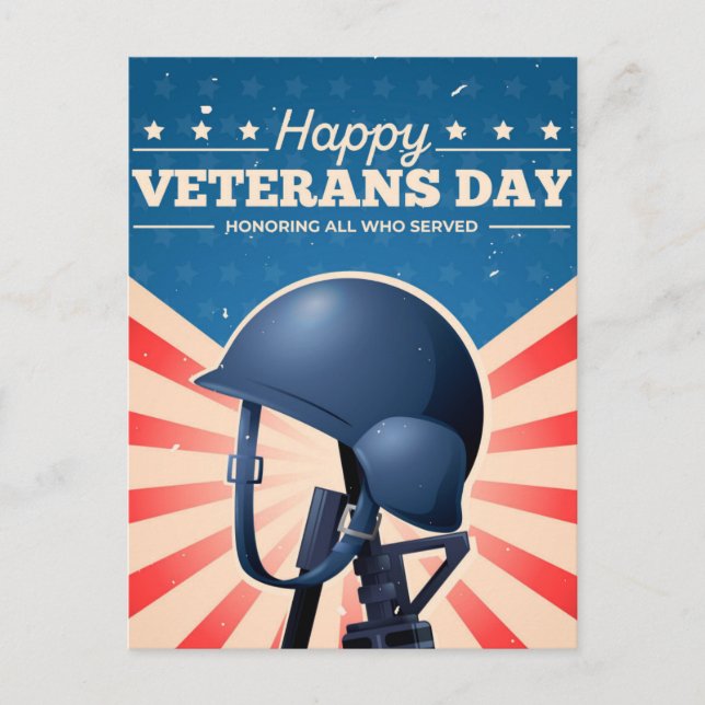 Veterans Day  Holiday Postcard (Front)
