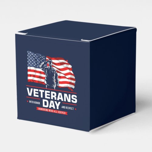 Veterans Day _ Honoring all who served  Favor Boxes