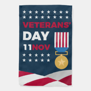 Veterans Day - Honoring all who served  Garden Flag