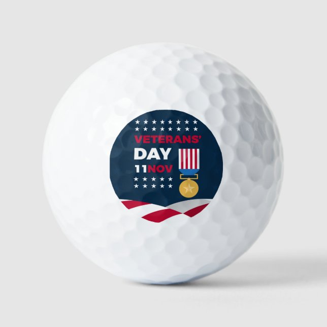 Veterans Day - Honoring all who served  Golf Balls (Front)