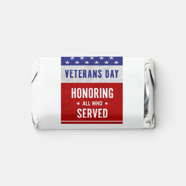 Veterans Day - Honoring all who served  Hershey's Miniatures (Front)