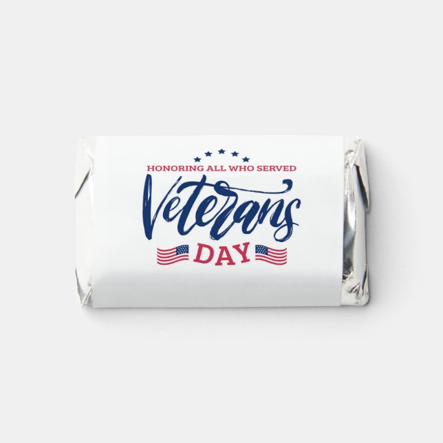 Veterans Day - Honoring all who served  Hershey's Miniatures (Front)