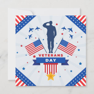 Veterans Day - Honoring all who served  Holiday Card