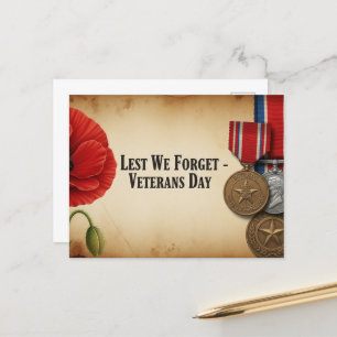 Veterans Day - Honoring all who served Postcard