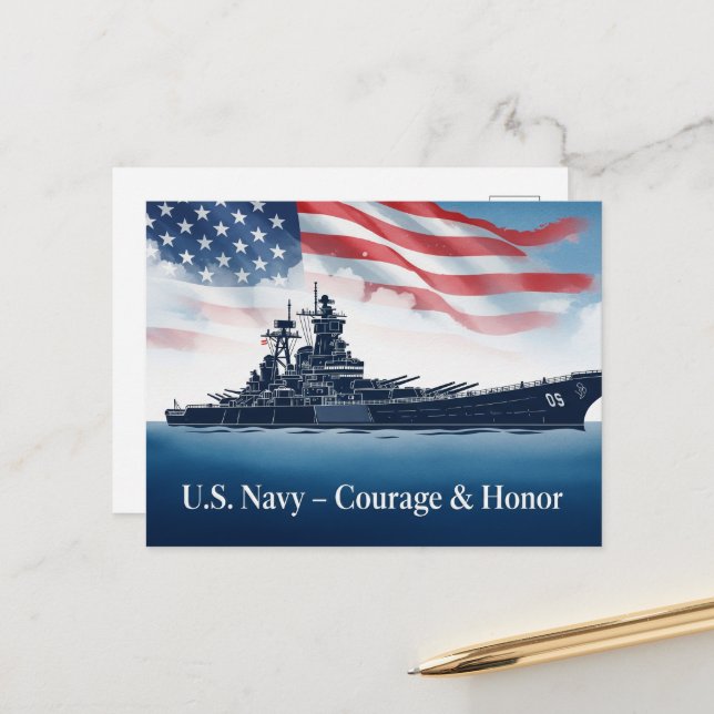 Veterans Day - Honoring all who served Postcard (Front/Back In Situ)