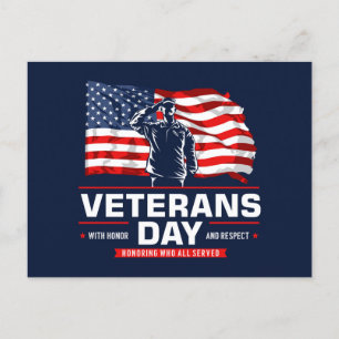 Veterans Day - Honoring all who served Postcard