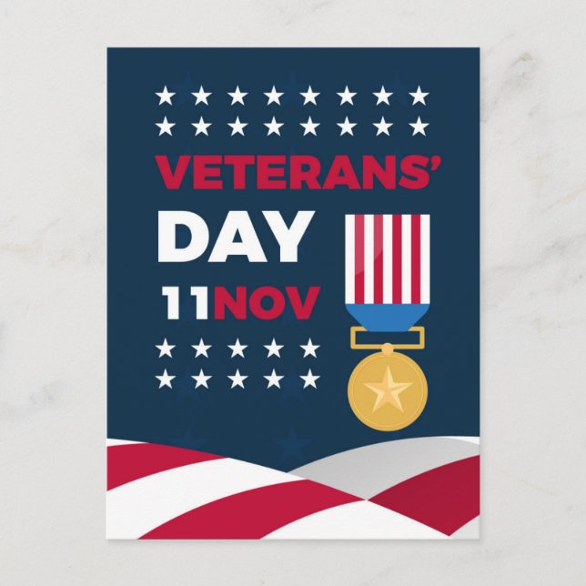 Veterans Day - Honoring all who served  Postcard (Front)