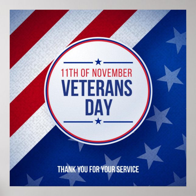 Veterans Day - Honoring all who served  Poster (Front)
