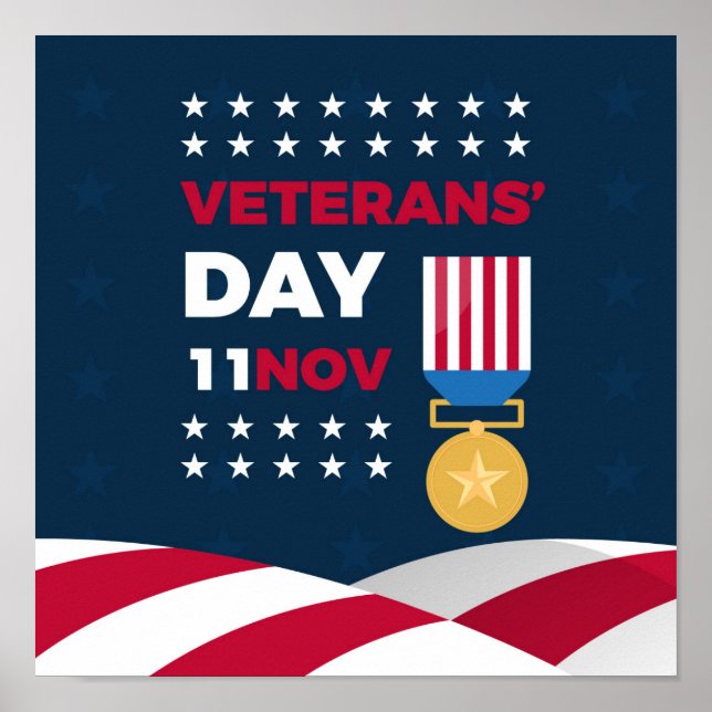 Veterans Day - Honoring all who served  Poster (Front)