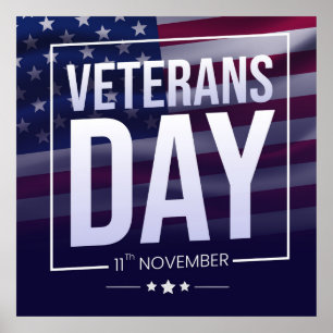 Veterans Day - Honoring all who served  Poster