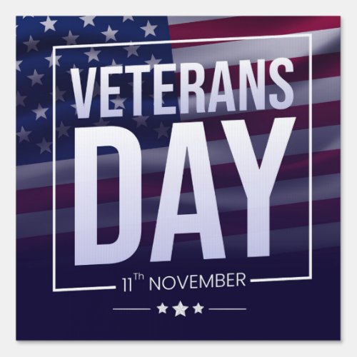 Veterans Day _ Honoring all who served  Sign