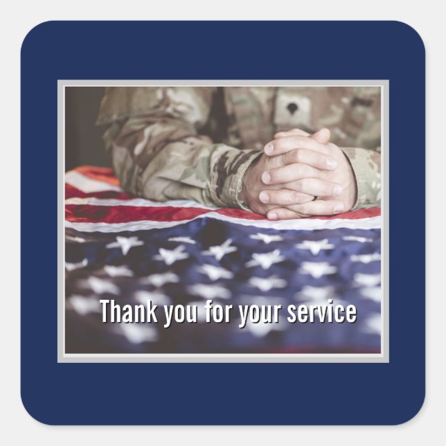 Veterans Day - Honoring all who served  Square Sticker (Front)
