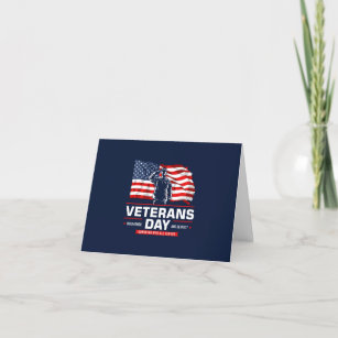 Veterans Day - Honoring all who served  Thank You Card