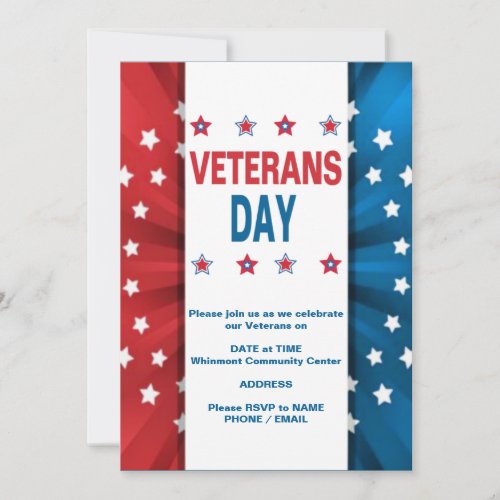 Veterans Day Invitation