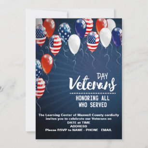 Veterans Day Invitations & Invitation Templates