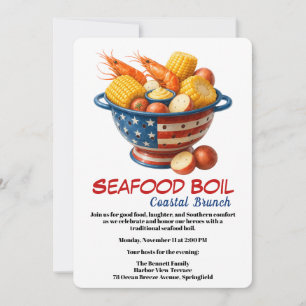 Veterans Day Invitation   Seafood Boil Celebration