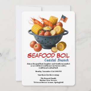 Veterans Day Invitation   Seafood Boil Celebration