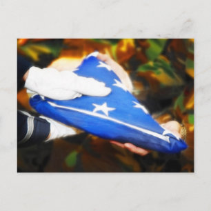Veteran's Day Military Ceremony Postcard