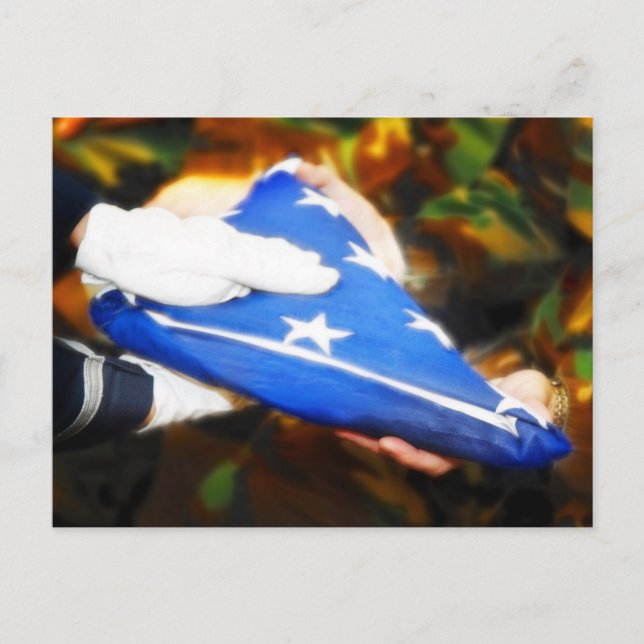 Veteran's Day Military Ceremony Postcard (Front)