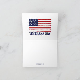Veterans Day & Morse Code Letterpress Thank You Card
