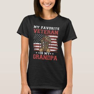 Veterans Day My Favorite Veteran Is My Grandpa Cos T-Shirt