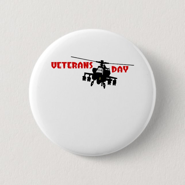 Veteran's Day Pinback Button (Front)