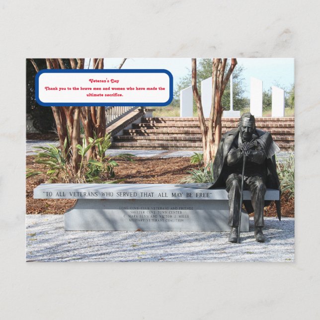 Veteran's  Day Postcard (Front)