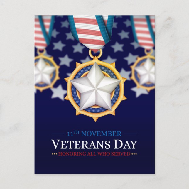 Veterans Day  Postcard (Front)