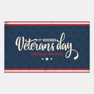Veterans Day Rectangular Sticker