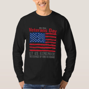 Veterans Day Retired Soldier U S Flag Combat T-Shirt