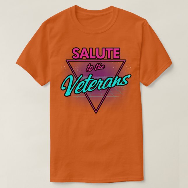Veterans Day Retro 80s Rad Military Servicemen Rad T-Shirt (Design Front)