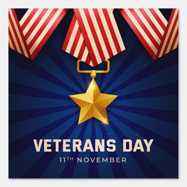 Veterans Day  Sign (Front)