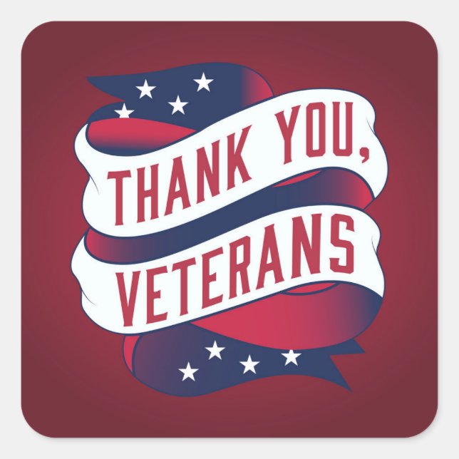 Veterans Day  Square Sticker (Front)