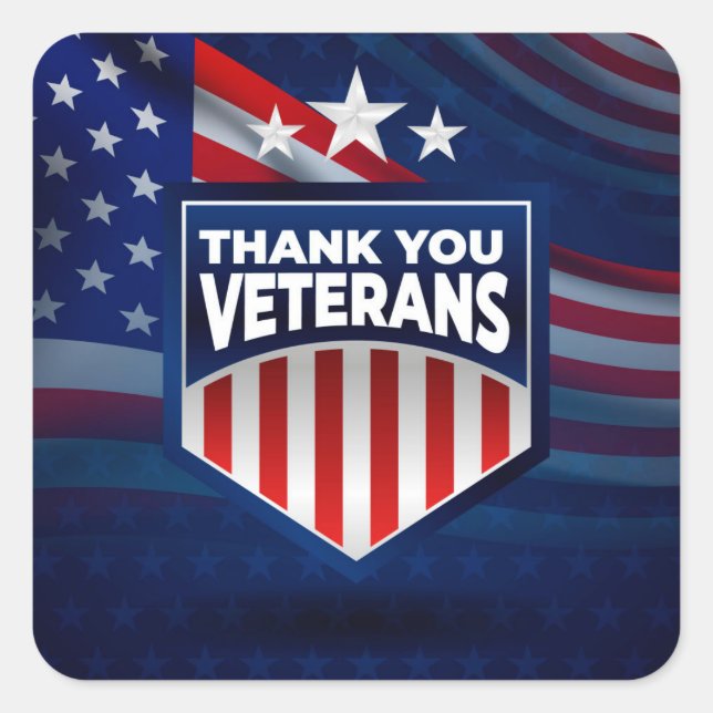 Veterans Day  Square Sticker (Front)