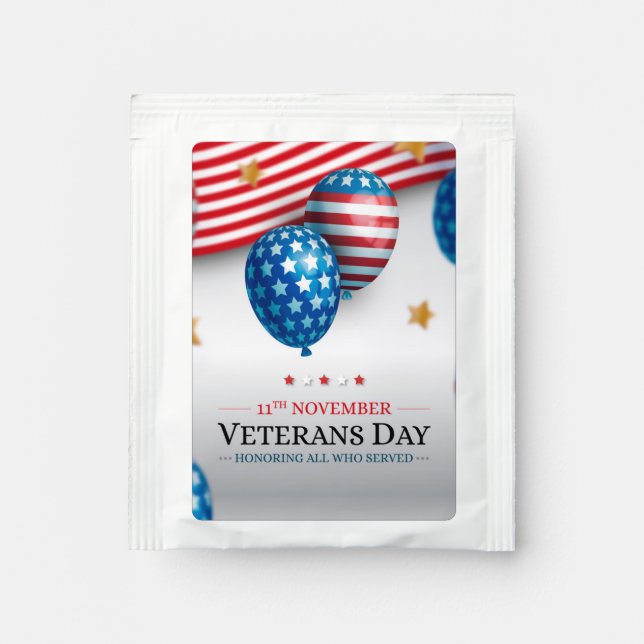 Veterans Day  Tea Bag Drink Mix (Front)