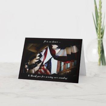 Veterans Day  Thank You Card by ForEverProud at Zazzle