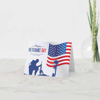veterans day thank you Card