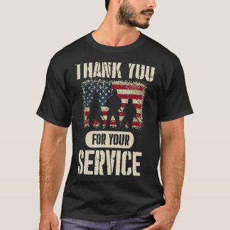 Veterans Day Thank You For Your Service Patriotic T-Shirt