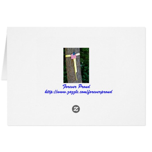 Veterans Day, Thank You - Military Greeting Card (Back Horizontal)