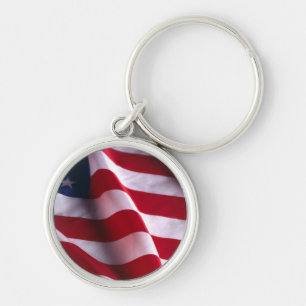 Veteran's Day Thank You, Patriotic American Flag Keychain