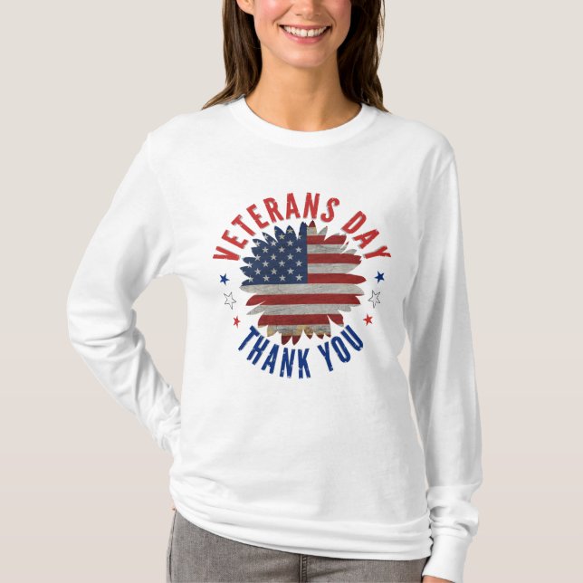 VETERANS DAY THANK YOU T-Shirt (Front)