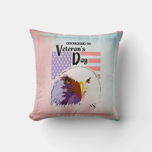 Veteran's Day Throw Pillow (Front)