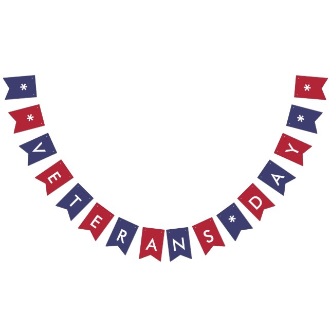 Veterans Day Typography American Flag Colors (All)