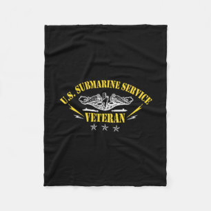 Veterans Day U.s Submarine Force Silent Service Lo Fleece Blanket